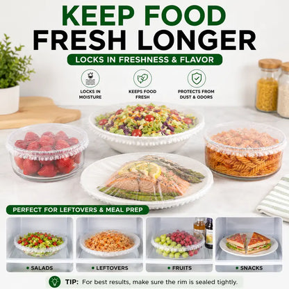 100PCS Disposable Stretch Food Covers