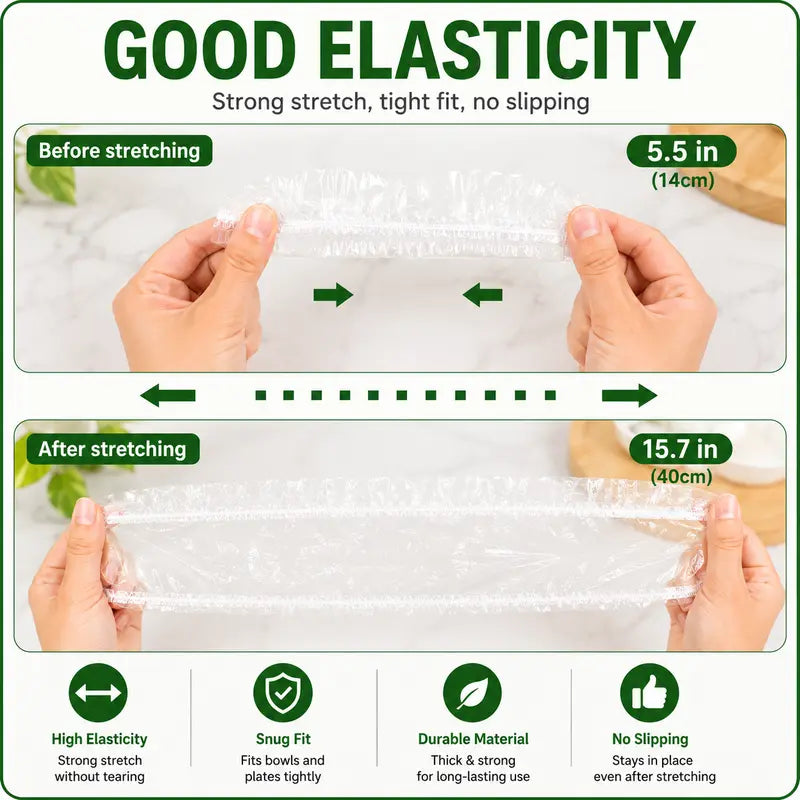 100PCS Disposable Stretch Food Covers
