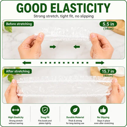 100PCS Disposable Stretch Food Covers