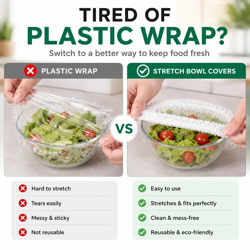 100PCS Disposable Stretch Food Covers