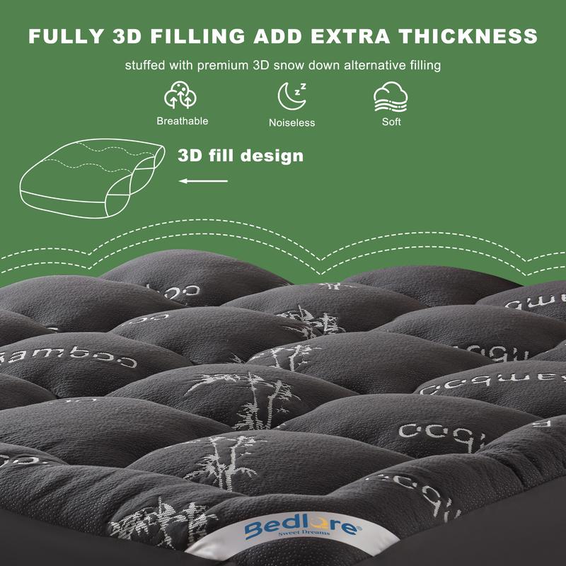 Bamboo Cooling Luxury Mattress Topper