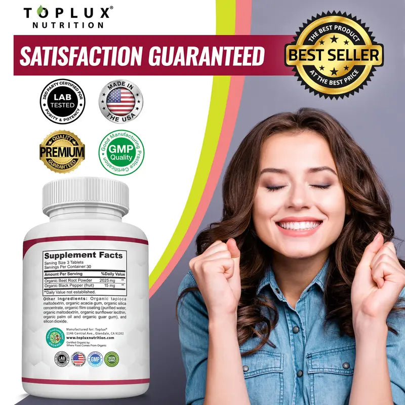 Organic Beetroot Capsules To Support Circulation And Vitality*