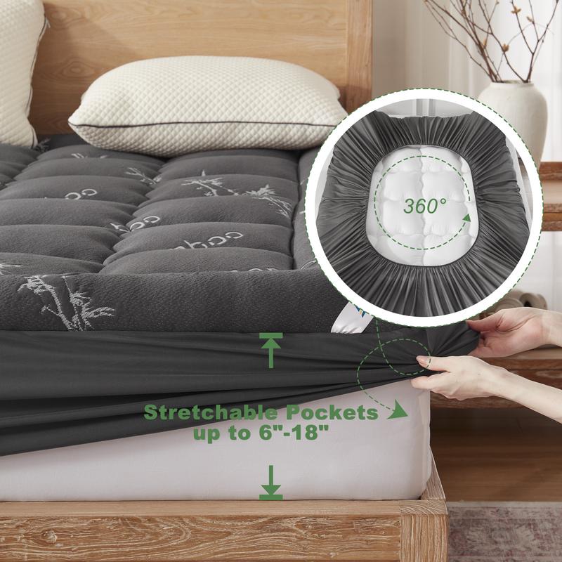 Bamboo Cooling Luxury Mattress Topper
