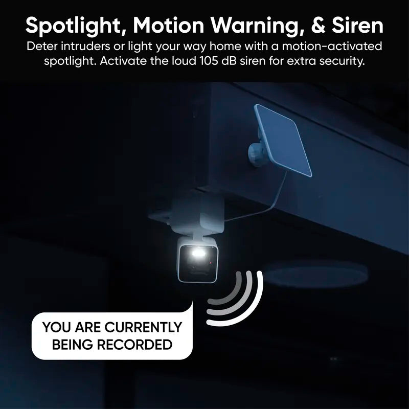 Battery Solar Security Camera - 2K HD