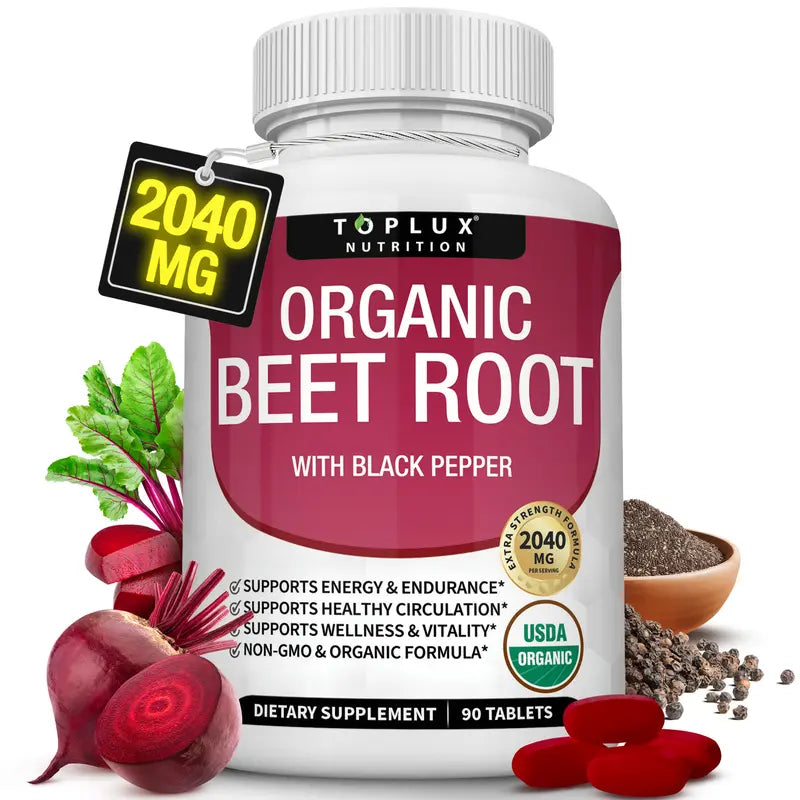 Organic Beetroot Capsules To Support Circulation And Vitality*