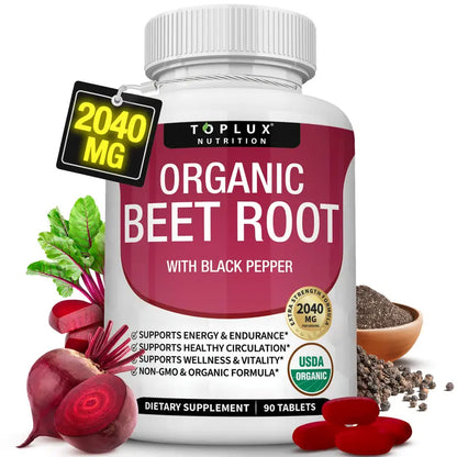Organic Beetroot Capsules To Support Circulation And Vitality*