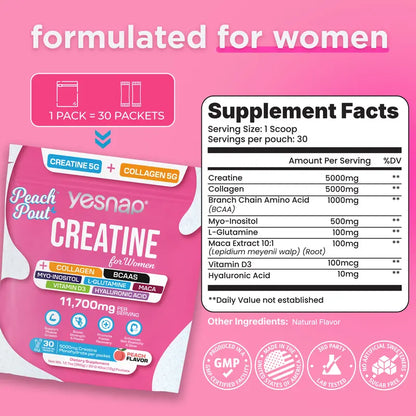 PeachPout Creatine for Women