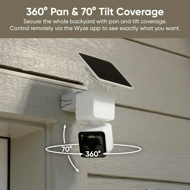 Battery Solar Security Camera - 2K HD